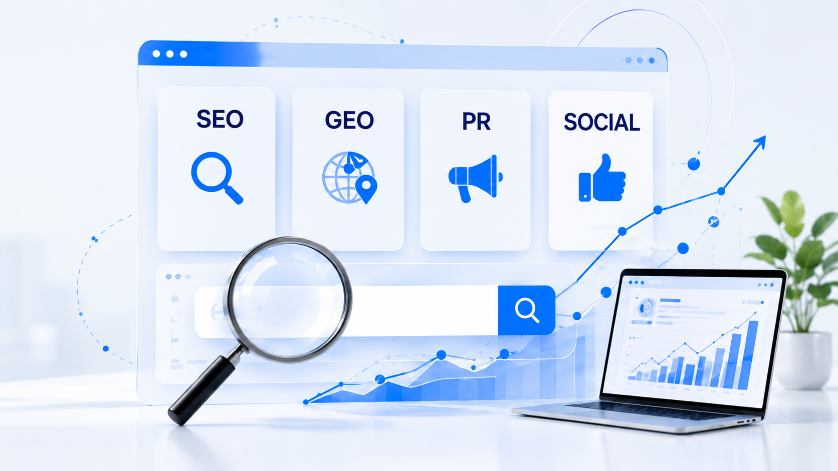 整合 SEO、GEO、PR、內容和社交平台