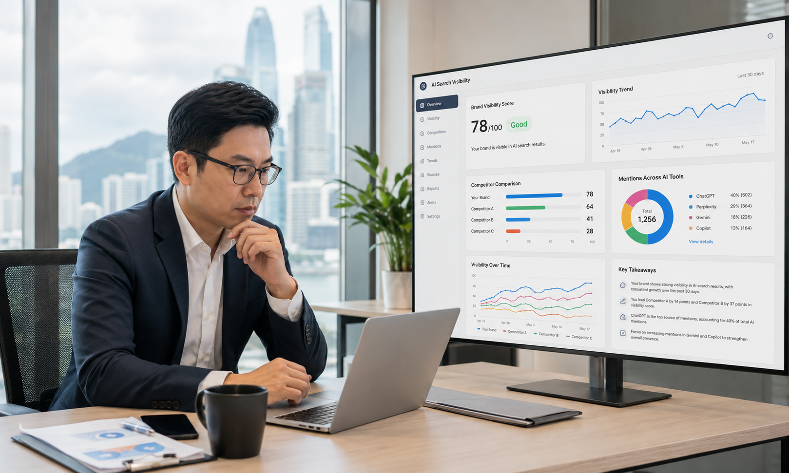 初步 AI 搜尋可見度觀察